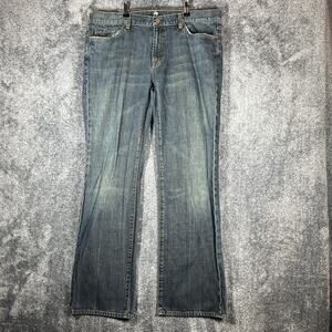 7 For All Mankind Jeans Mens 38 Bootcut Denim Distressed Classic Casual Pants